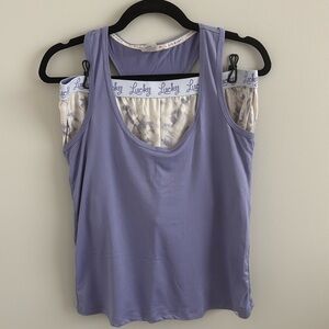 Lucky Brand Tank & Short PJ Set Sz M